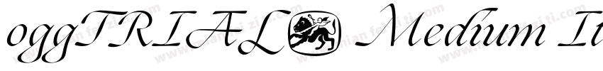 oggTRIAL- Medium Ita字体转换